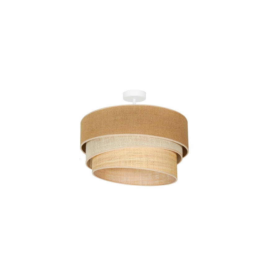 Duolla - Bevestigde hanglamp YUTE TRIO 1xE27/15W/230V diameter 45 cm bruin/grijs/beige