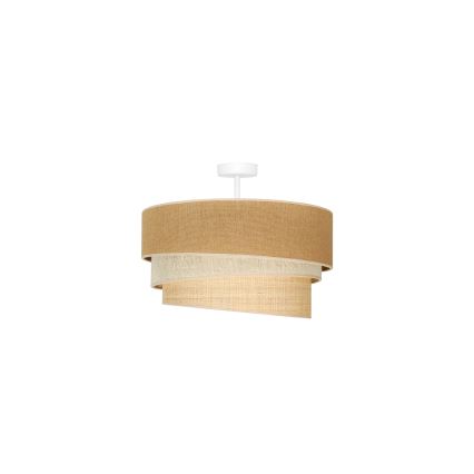 Duolla - Bevestigde hanglamp YUTE TRIO 1xE27/15W/230V diameter 45 cm bruin/grijs/beige