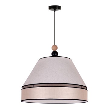 Duolla - Hanglamp aan een koord AVIGNON 1xE27/15W/230V diameter 50 cm beige