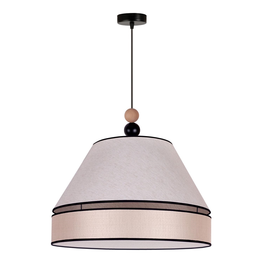 Duolla - Hanglamp aan een koord AVIGNON 1xE27/15W/230V diameter 50 cm beige