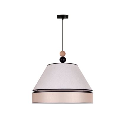 Duolla - Hanglamp aan een koord AVIGNON 1xE27/15W/230V diameter 50 cm beige