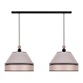 Duolla - Hanglamp aan een koord AVIGNON 2xE27/15W/230V beige