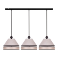 Duolla - Hanglamp aan een koord AVIGNON 3xE27/15W/230V beige