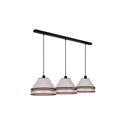 Duolla - Hanglamp aan een koord AVIGNON 3xE27/15W/230V beige