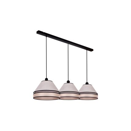 Duolla - Hanglamp aan een koord AVIGNON 3xE27/15W/230V beige