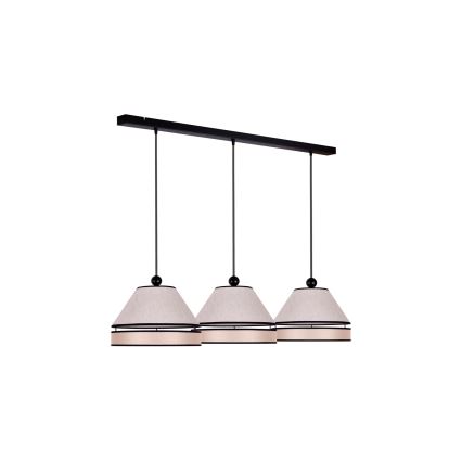 Duolla - Hanglamp aan een koord AVIGNON 3xE27/15W/230V beige