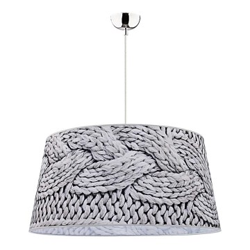 Duolla - Hanglamp aan een koord BASS 1xE27/40W/230V diameter 60 cm grijs