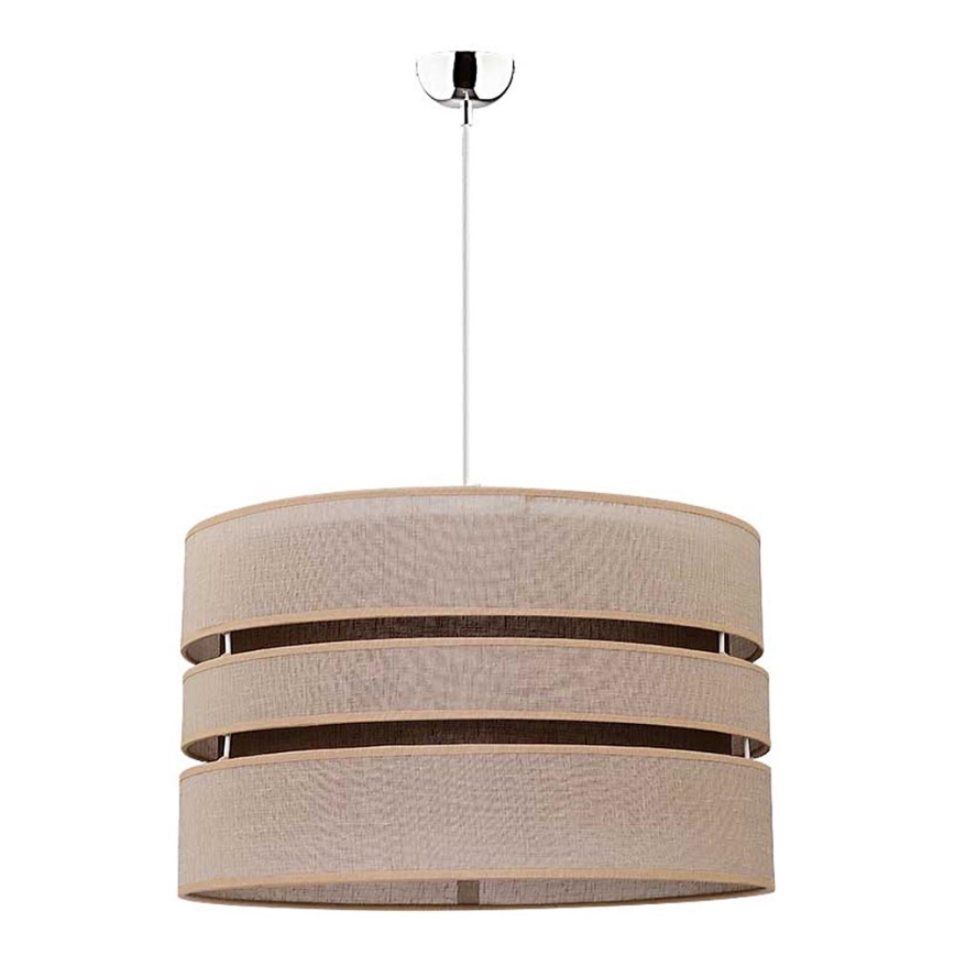 Duolla - Hanglamp aan een koord BEAT 1xE27/40W/230V diameter 40 cm bruin
