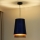 Duolla - Hanglamp aan een koord BELL SHINY 1xE27/15W/230V diameter 25 cm blauw/koper