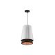 Duolla - Hanglamp aan een koord BELL SHINY 1xE27/15W/230V zilver/zwart