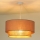 Duolla - Hanglamp aan een koord BOHO 1xE27/15W/230V diameter 45 cm beige/bruin