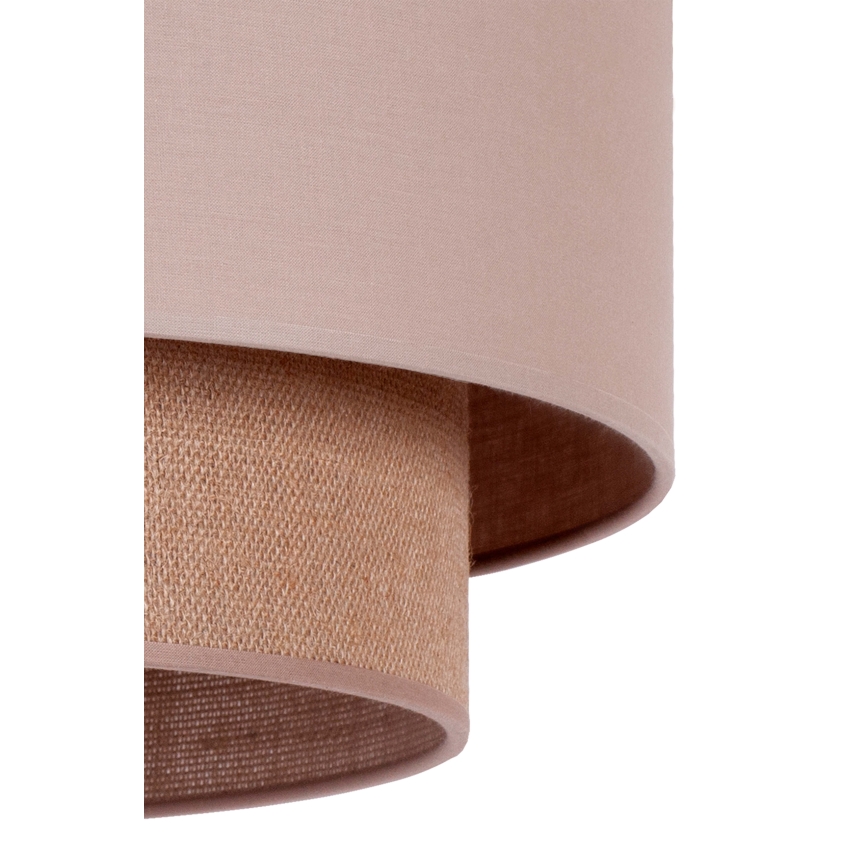 Duolla - Hanglamp aan een koord BOHO 1xE27/15W/230V diameter 45 cm beige/bruin