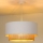 Duolla - Hanglamp aan een koord BOHO 1xE27/15W/230V diameter 45 cm wit/bruin