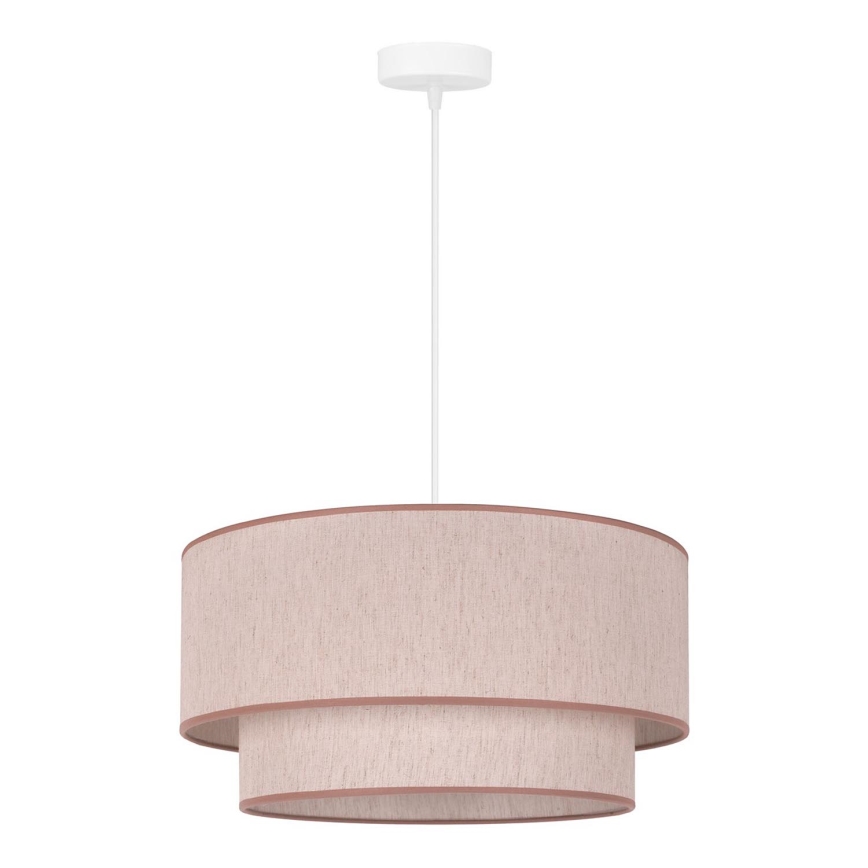 Duolla - Hanglamp aan een koord BOHO 1xE27/40W/230V diameter 45 cm beige
