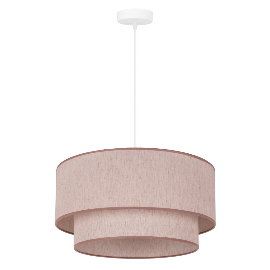 Duolla - Hanglamp aan een koord BOHO 1xE27/40W/230V diameter 45 cm beige