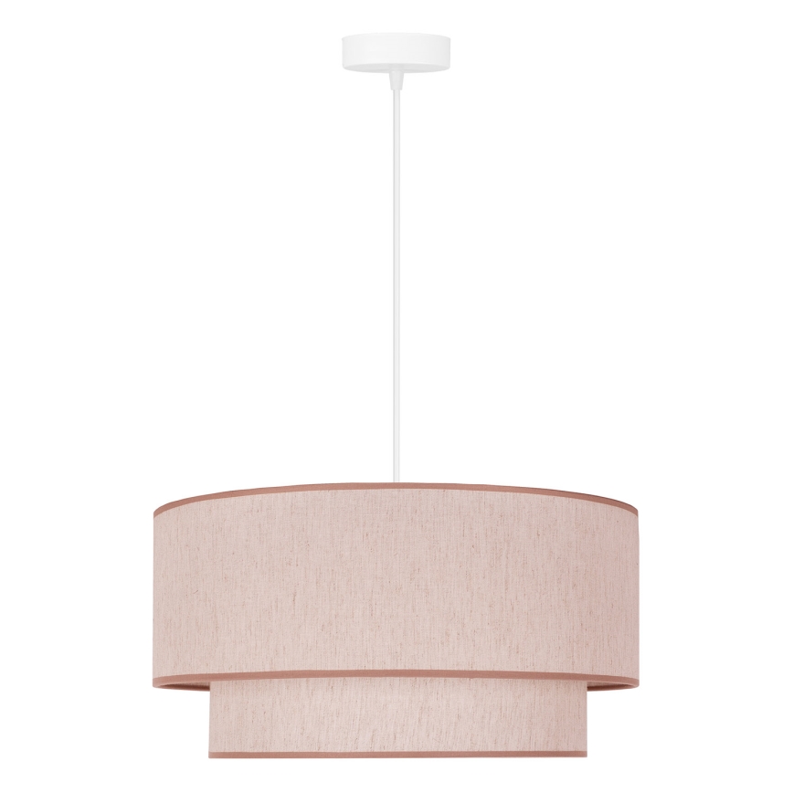 Duolla - Hanglamp aan een koord BOHO 1xE27/40W/230V diameter 45 cm beige