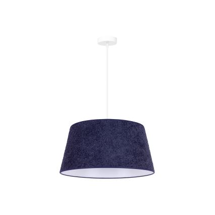 Duolla - Hanglamp aan een koord BOUCLE 1xE27/15W/230V diameter 50 cm blauw