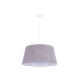 Duolla - Hanglamp aan een koord BOUCLE 1xE27/15W/230V diameter 50 cm grijs