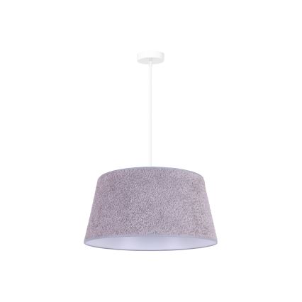 Duolla - Hanglamp aan een koord BOUCLE 1xE27/15W/230V diameter 50 cm grijs