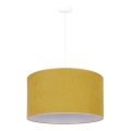 Duolla - Hanglamp aan een koord BRISTOL 1xE27/15W/230V diameter 45 cm geel/wit