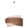 Duolla - Hanglamp aan een koord BROOKLYN 1xE27/40W/230V diameter 50 cm bruin/beige/wit