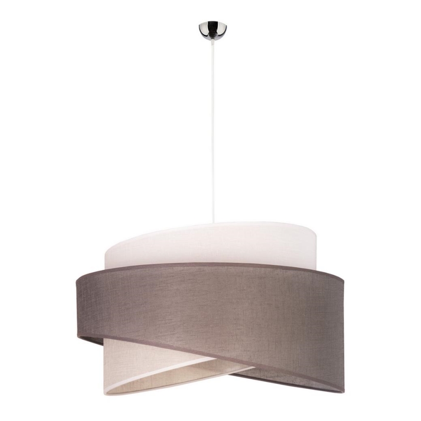 Duolla - Hanglamp aan een koord BROOKLYN 1xE27/40W/230V diameter 50 cm grijs/beige/wit