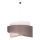 Duolla - Hanglamp aan een koord BROOKLYN 1xE27/40W/230V diameter 50 cm grijs/beige/wit