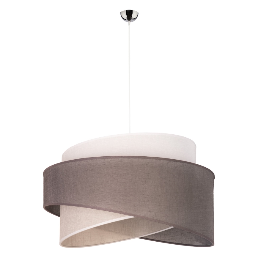 Duolla - Hanglamp aan een koord BROOKLYN 1xE27/40W/230V diameter 50 cm grijs/beige/wit