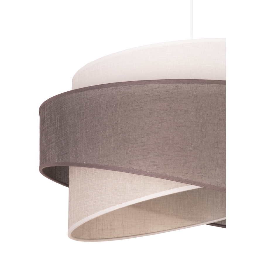Duolla - Hanglamp aan een koord BROOKLYN 1xE27/40W/230V diameter 50 cm grijs/beige/wit