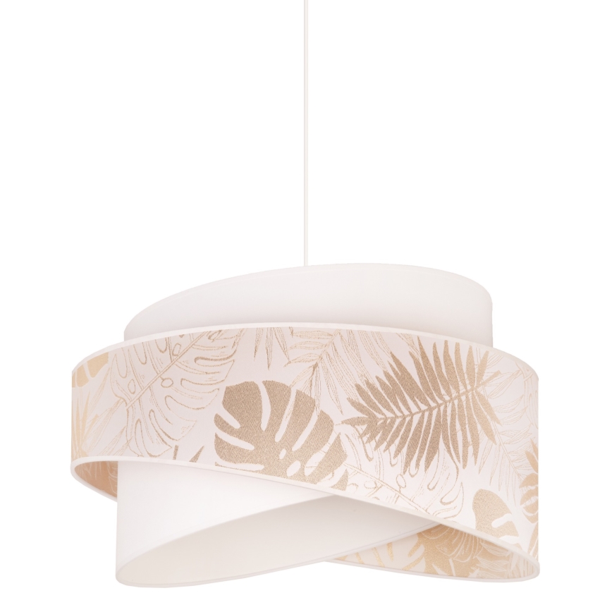 Duolla - Hanglamp aan een koord BROOKLYN 1xE27/40W/230V diameter 50 cm wit/messing
