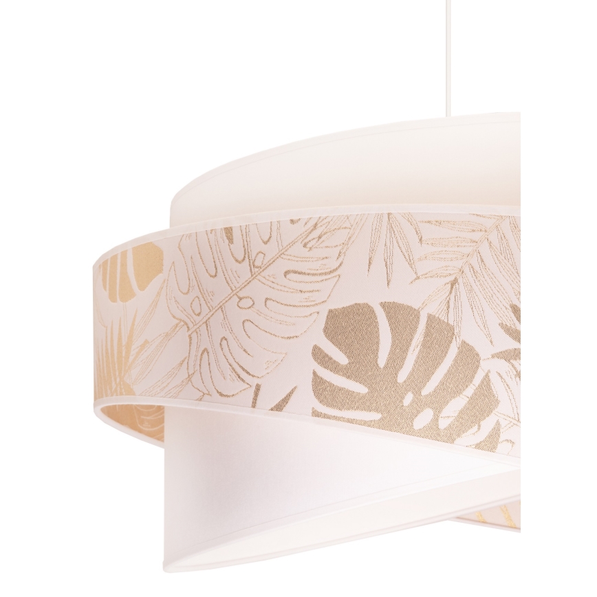Duolla - Hanglamp aan een koord BROOKLYN 1xE27/40W/230V diameter 50 cm wit/messing