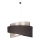 Duolla - Hanglamp aan een koord BROOKLYN 1xE27/40W/230V diameter 50 cm zilver/zwart