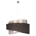 Duolla - Hanglamp aan een koord BROOKLYN 1xE27/40W/230V zilver/zwart