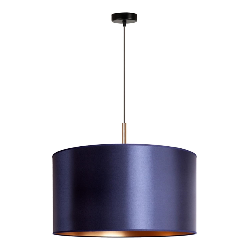 Duolla - Hanglamp aan een koord CANNES 1xE27/15W/230V diameter 45 cm blauw/koper