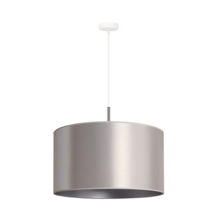 Duolla - Hanglamp aan een koord CANNES 1xE27/15W/230V diameter 45 cm zilver