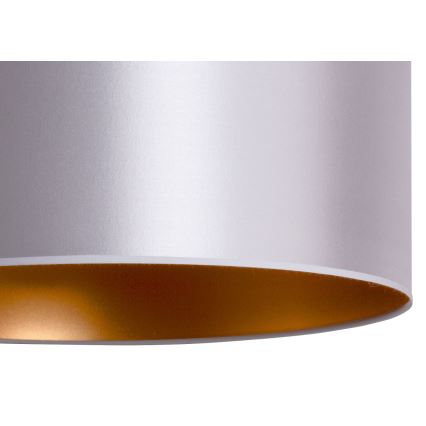 Duolla - Hanglamp aan een koord CANNES 1xE27/15W/230V diameter 45 cm zilver/koper