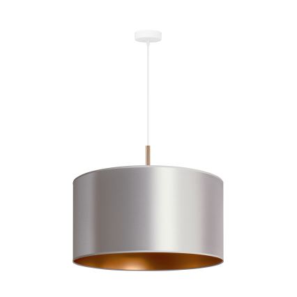 Duolla - Hanglamp aan een koord CANNES 1xE27/15W/230V diameter 45 cm zilver/koper