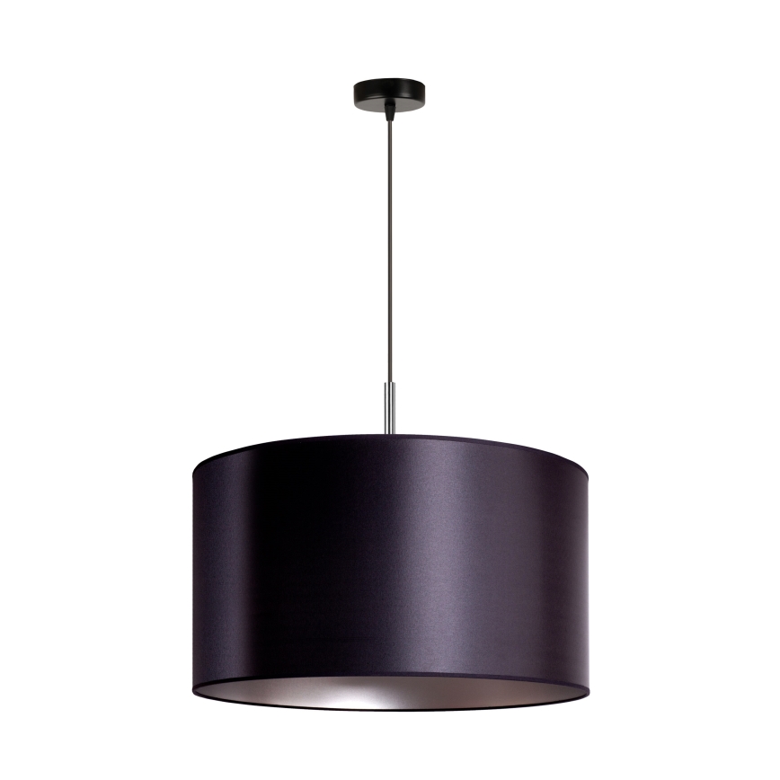 Duolla - Hanglamp aan een koord CANNES 1xE27/15W/230V diameter 45 cm zwart/zilver