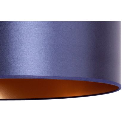 Duolla - Hanglamp aan een koord CANNES 1xE27/15W/230V diameter 50 cm blauw/koper