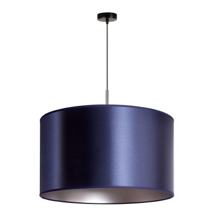 Duolla - Hanglamp aan een koord CANNES 1xE27/15W/230V diameter 50 cm blauw/zilver