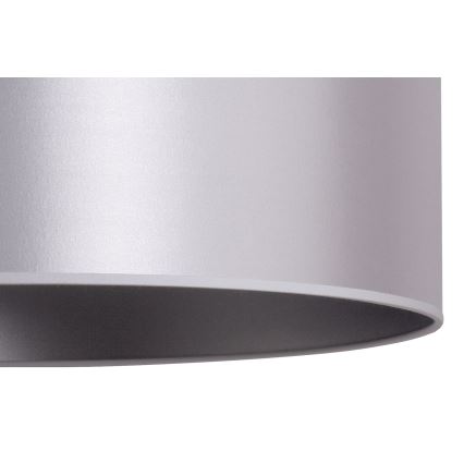 Duolla - Hanglamp aan een koord CANNES 1xE27/15W/230V diameter 50 cm zilver