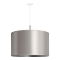 Duolla - Hanglamp aan een koord CANNES 1xE27/15W/230V diameter 50 cm zilver