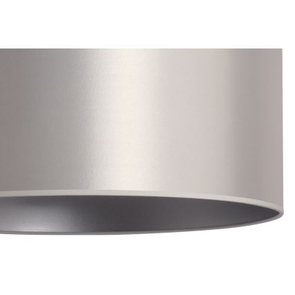 Duolla - Hanglamp aan een koord CANNES 1xE27/15W/230V diameter 50 cm zilver