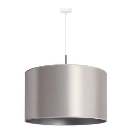 Duolla - Hanglamp aan een koord CANNES 1xE27/15W/230V diameter 50 cm zilver