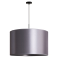 Duolla - Hanglamp aan een koord CANNES 1xE27/15W/230V diameter 50 cm zilver