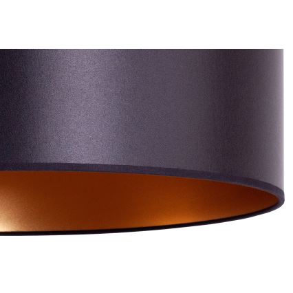 Duolla - Hanglamp aan een koord CANNES 1xE27/15W/230V diameter 50 cm zwart/koper