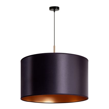 Duolla - Hanglamp aan een koord CANNES 1xE27/15W/230V diameter 50 cm zwart/koper