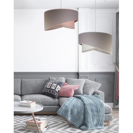 Duolla - Hanglamp aan een koord CELLO 1xE27/40W/230V diameter 45 cm grijs/groen