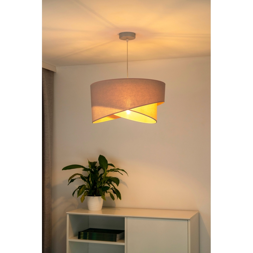 Duolla - Hanglamp aan een koord CELLO 1xE27/40W/230V diameter 45 cm roze