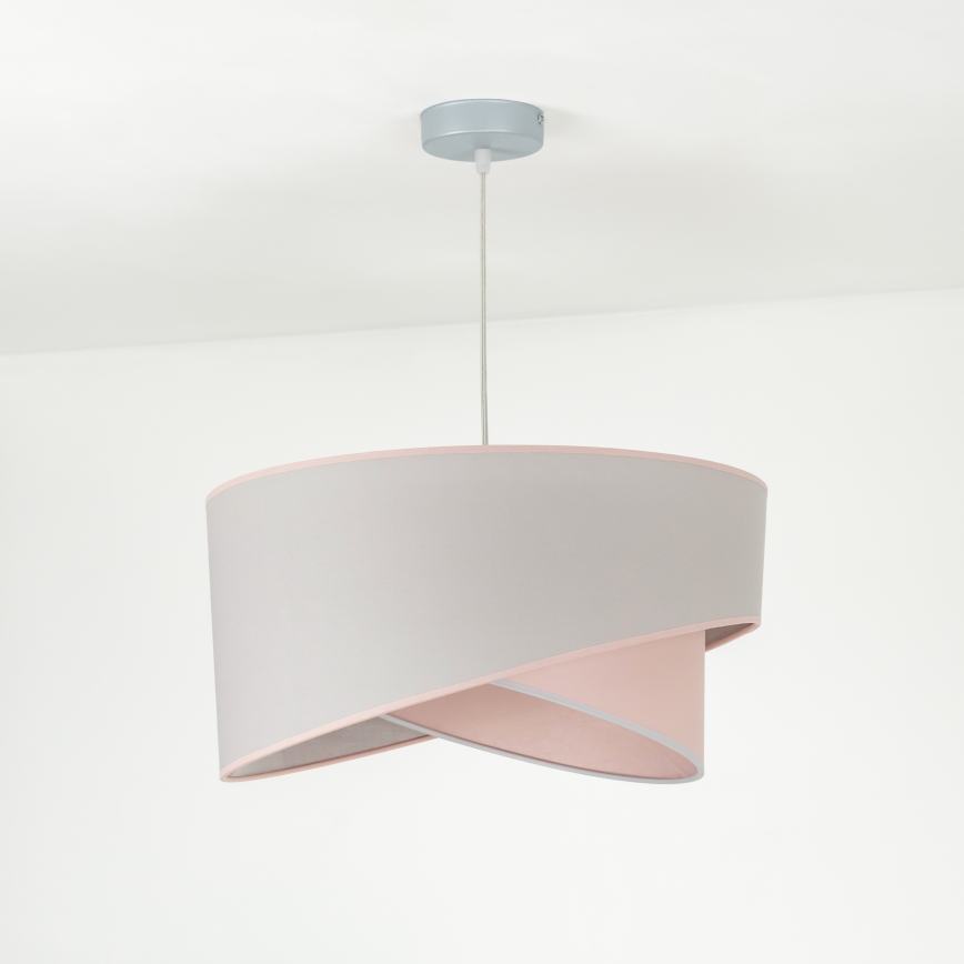 Duolla - Hanglamp aan een koord CELLO 1xE27/40W/230V diameter 45 cm roze